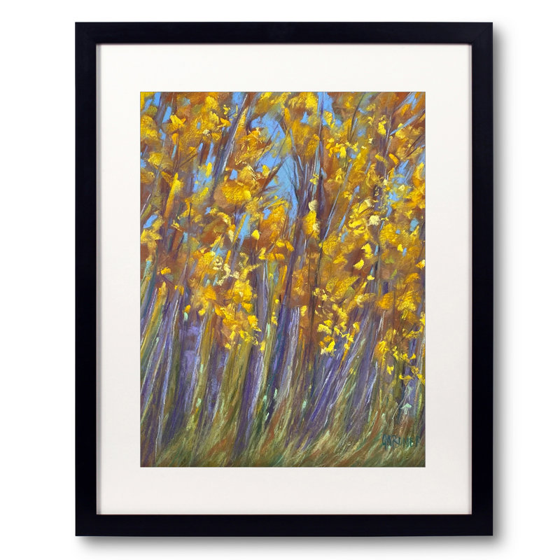 " Free Fallin " by Dina Gardner, 21.25" H x 17.25" W x 0.875" D, Black Framed Paper