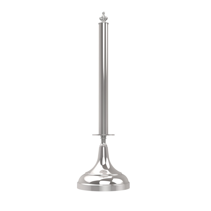 Porte-essuie-tout autoportant traditionnel Gober, Chrome poli