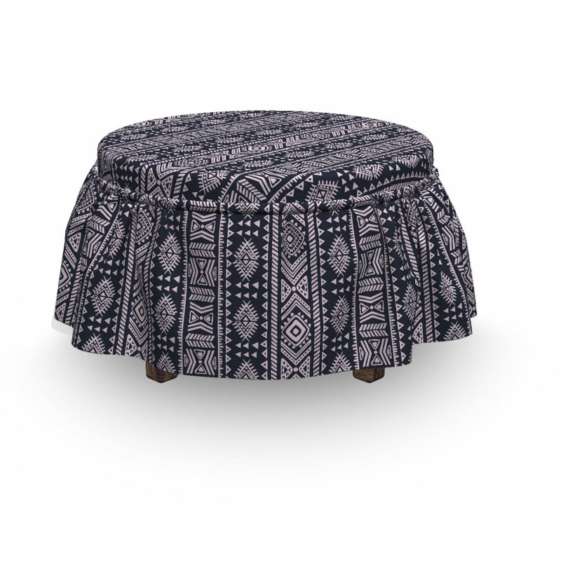 Box Cushion Ottoman Slipcover