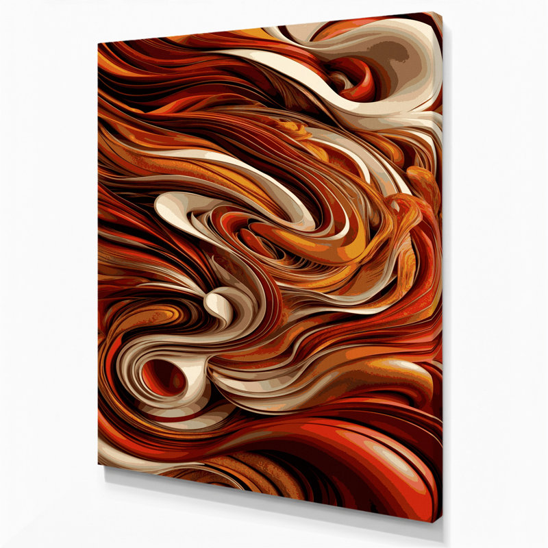 Art numérique sur toile, abstraction numérique 17, H 20 po x l 24 po