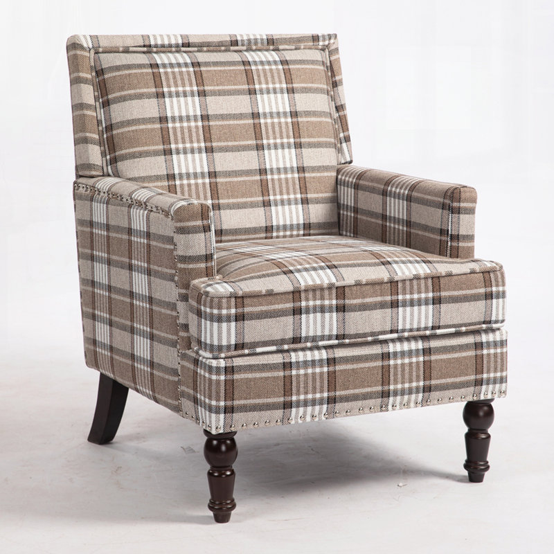 Chaise d'appoint rembourrée, fauteuil vintage pour le salon