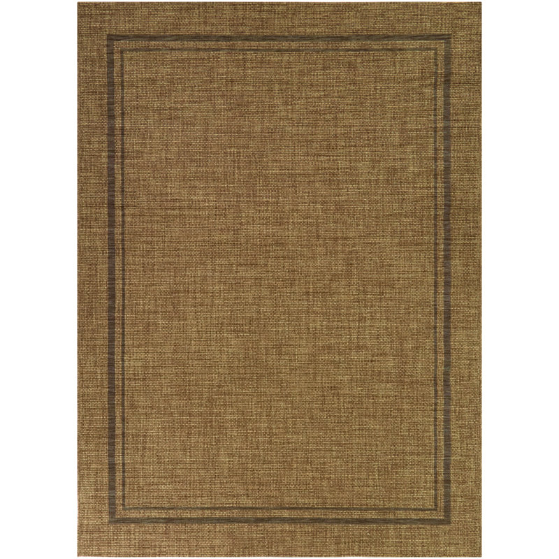 Tapis intérieur / extérieur noir Atong, Rectangle 5 pi 3 po x 7 pi