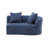 Hession 126" Modern Compression Curved Sectional Sofa-756296437