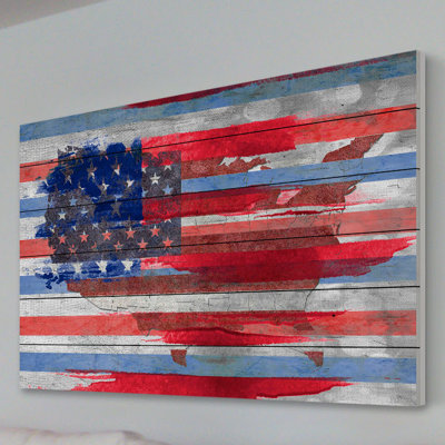 «États-Unis» par Parvez Taj, reproduction d'art sur bois blanc