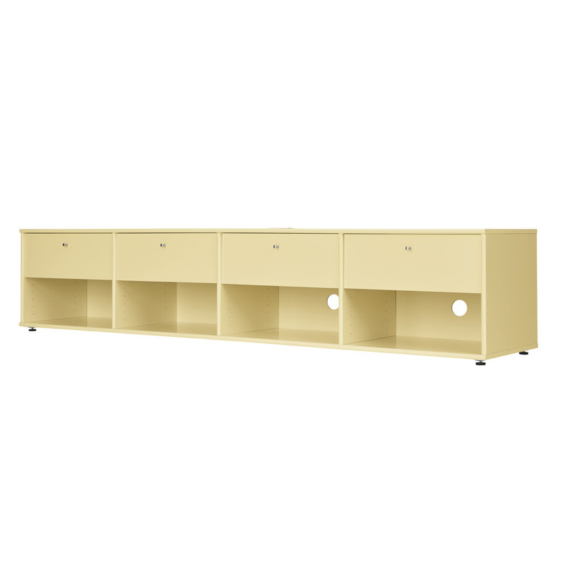 Mistral Unfinished TV Stand for TVs up to 88", Yellow