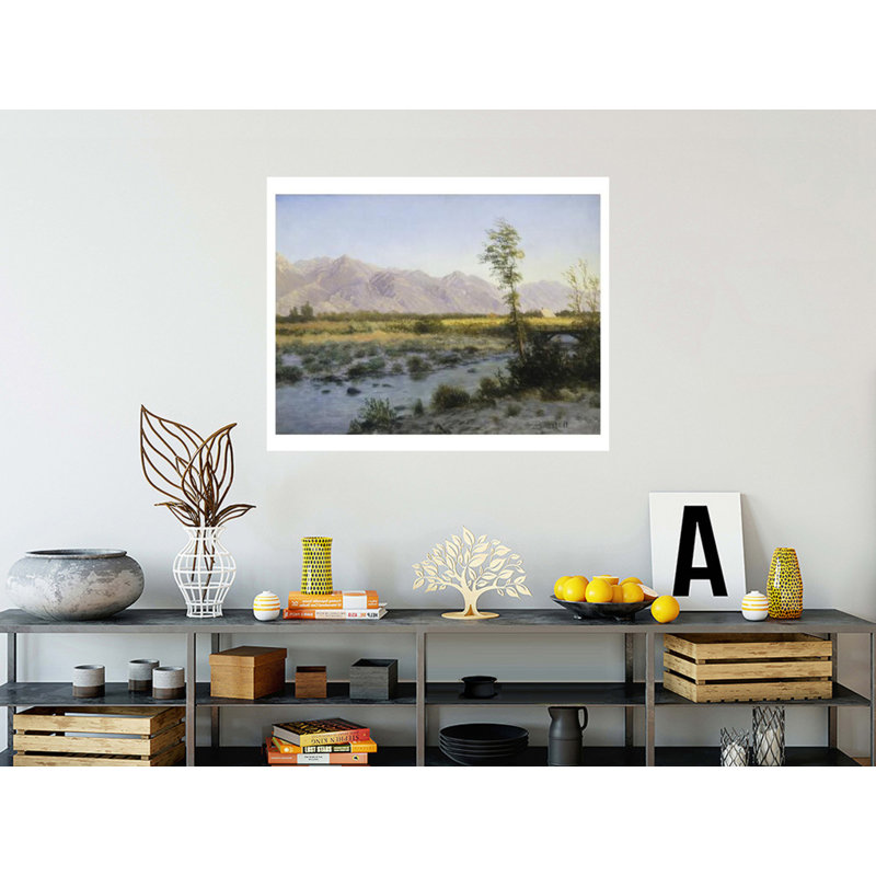 «Prairie Landscape» par Albert Bierstadt - Impression giclée, H 32 po x l 40 po