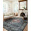 Margot Oriental Ocean/Brick Area Rug feat. CloudPile-61599129