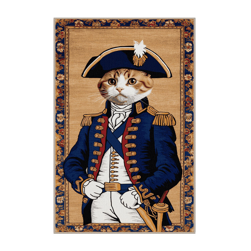  Tapis lavable Napoleon Cats, Rectangle 5 pi x 7 pi