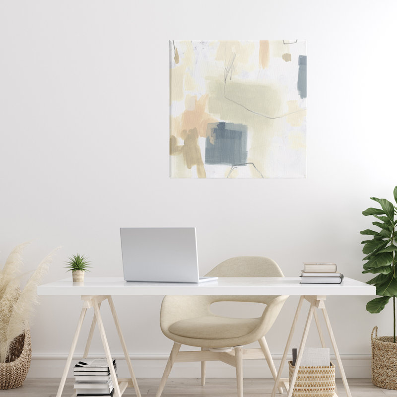 Toile Minimal Plaster Line, design par June Erica Vess, H 24 po x l 24 po
