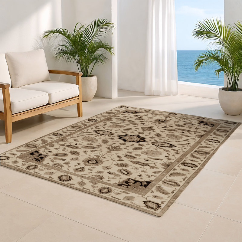 Tapis intérieur et extérieur Tabriz, Rectangulaire 8 pi x 10 pi