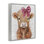 Vache Coquette Highland, estampe numérique, design par Nina Blue