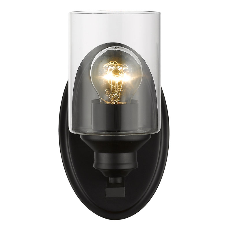 Appliquee à bras noir mat 1 lumière dimm Powell