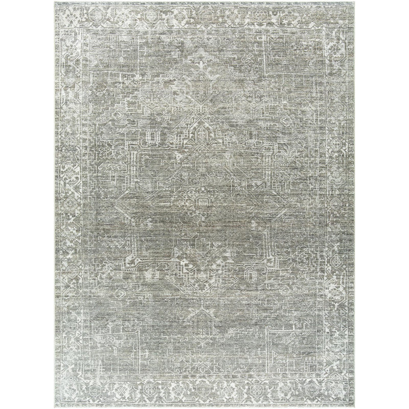 Galey Alix x Livabliss Collins Avenue VII Indoor Machine Woven Area Rug, Rectangle 9'1" x 12', Sage