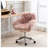 Mercer41 Ratchel Faux Fur Task Chair-1355587166