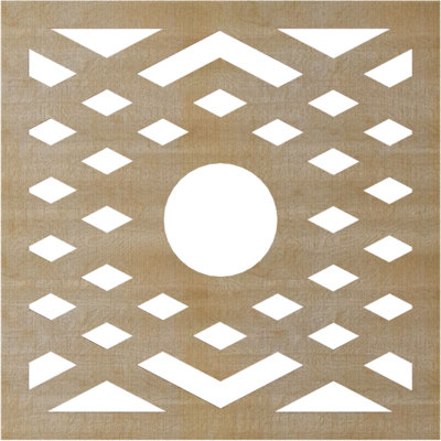 Médaillon de plafond à chevrons