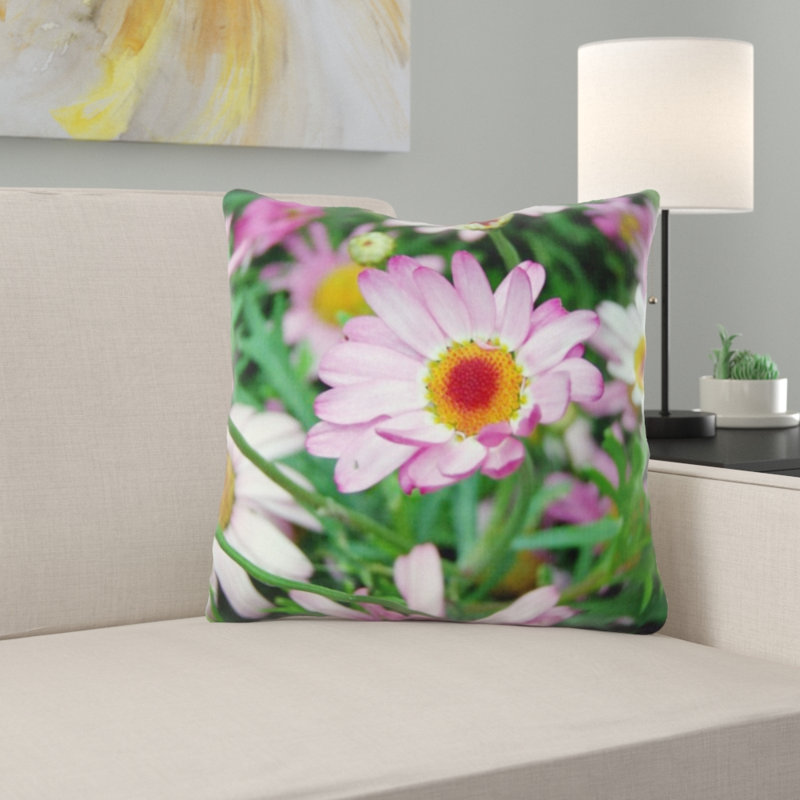 Coussin décoratif fleurs