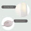 Lydell 50'' White Column Floor Lamp