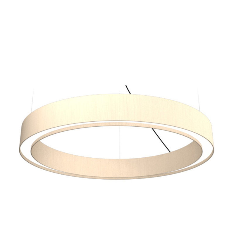 Cilíndrico 1 - Light LED Chandelier, 4.72" H x 39.37" W x 39.37" D, Organic Cappuccino