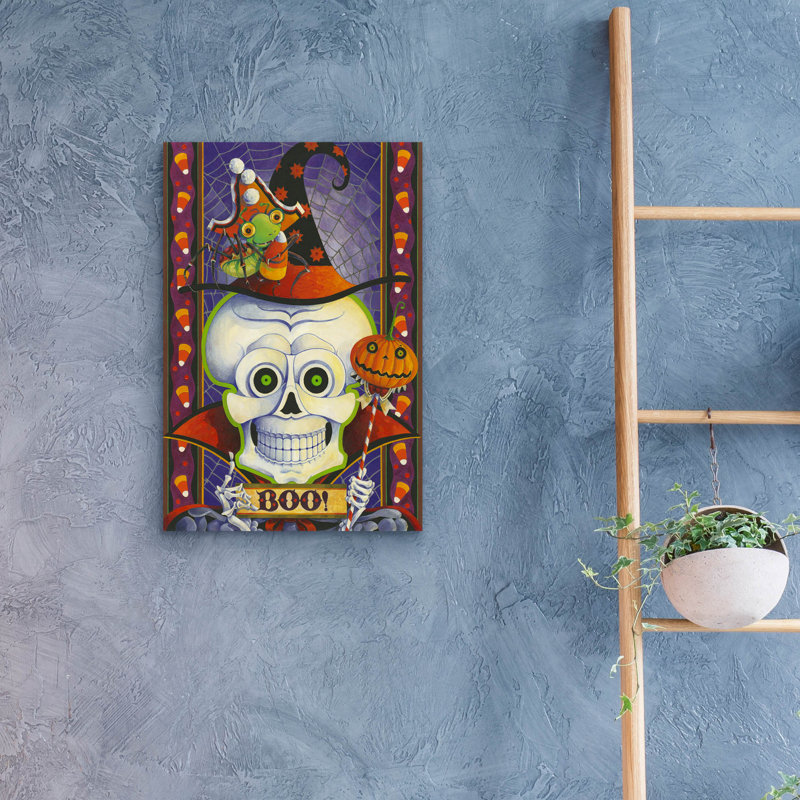 Trinx «Boo!» par David Galchutt, art mural en verre acrylique, H 24 po x l 16 po x P 0,2 po