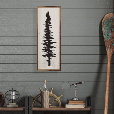 Tall Black Pine Tree