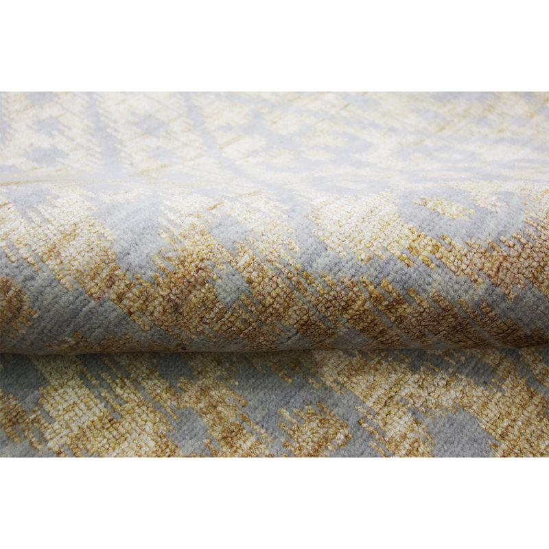 Ikat Area Rug in Gold, Rectangle 8' x 10'