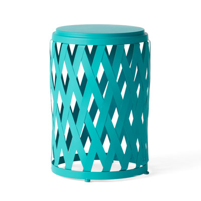 Galore 14" Side Table with Sunburst Cut Out Design
