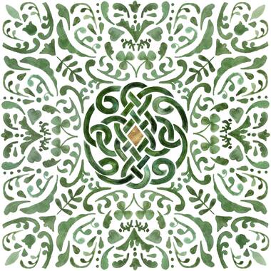 Quilt Stencil Celtic Floral Design 7in By Siedlecki, Barbara