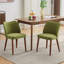 Dining Chair Set, Modern Upholstered Linen Armless Wingback Chair with Solid Wood Legs, Thick Cushion, for Dining Living Room Kitchen Office-1484789113-1484789112