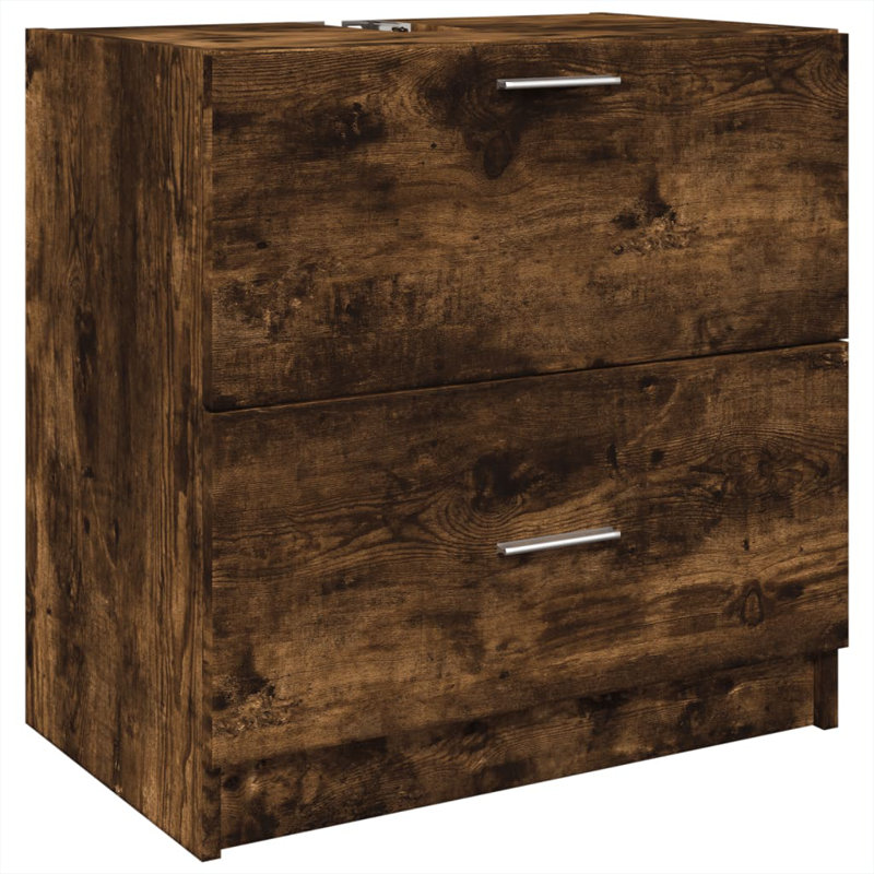 Britzel Under Sink Cabinet, Smoked oak