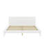 Structure de lit plateforme en bois avec tête de lit, structure de lit robuste et moderne avec support en lattes de bois-420621555-420621554