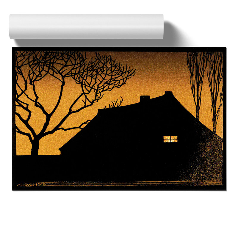 Winter Evening by Julie de Graag - Frameless Print, 21cm H x 30cm W x 0.1cm D
