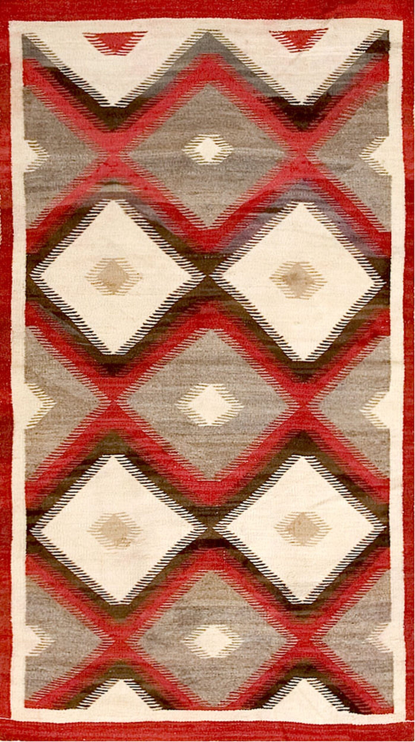 The New England Collection Artistic Tribal Pattern Flatwoven Antique ...