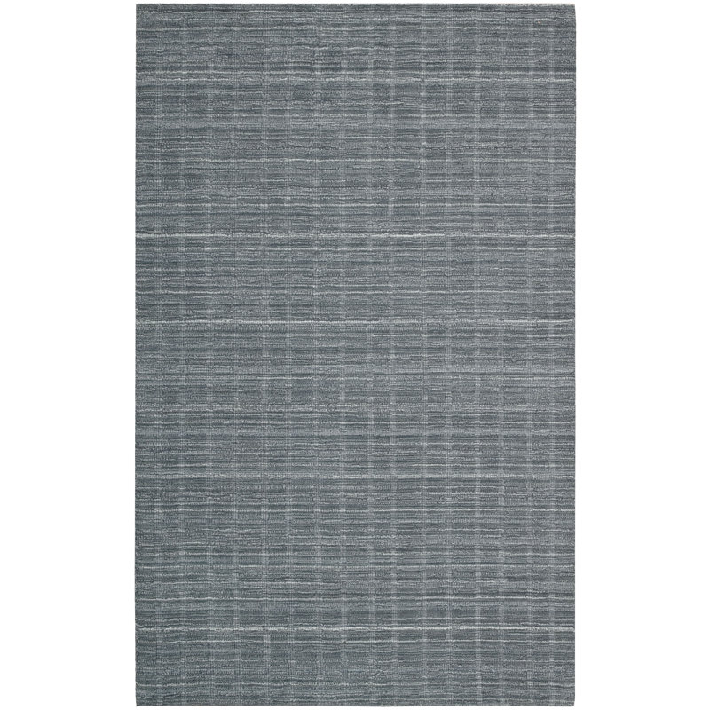 Hutchinson Blue Contemporary Rug, 3'6" x 5'6" Rectangle
