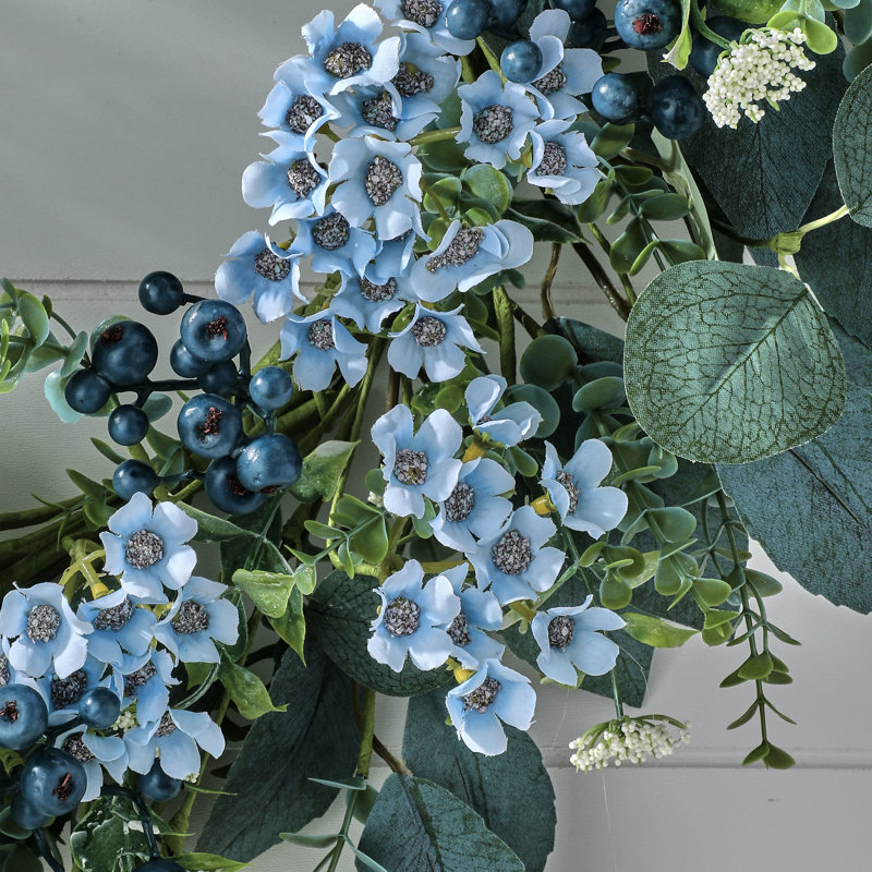 Couronne de bleuet sauvage 22 po