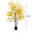 Artificial Maple Tree, Faux Yellow Maple Leaves Silk Maple Tree With Planter
