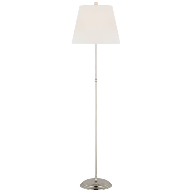 Wyatt Traditional Floor Lamp by Suzanne Kasler, Polished Nickel