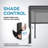 80/88S  Aluminum Pull Down Privacy Screen for Pergola Accessory-104550630-106063386