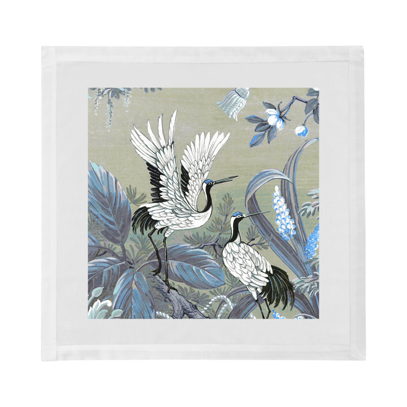 Summer Palace Cotton Sateen Dinner Napkins, Sybil