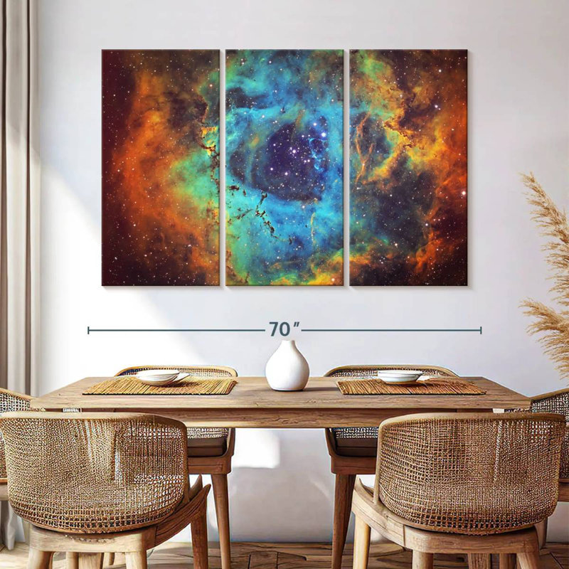 Oberle Cosmic Rosette Nebula, 42" H x 65" W