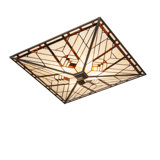 30" Square Prairie Mission Inverted Semi-Flushmount