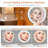 Rechargeable Lighted Wall Mounted Makeup Mirror With 3 Colour Lights,Dimmable Touch Screen,8 Inch LED Double Sided 1X/10X Magnifying 360°Flexible 13 Inch Retractable-1296209459