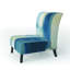 Fauteuil de chambre rembourré Indigo