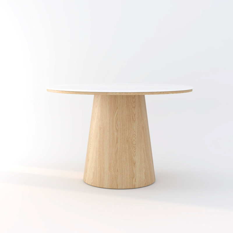 Table de salle à manger ronde 47 "pour 4-6, Maxwell Maxwell, Chêne