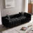 83.46'' Premium Velvet Sofa 3-Seater Loveseat, Modern Bubble Upholstered Couch With Metal Base Legs And 2 Pillows For Living Room, Bedroom-1012548804
