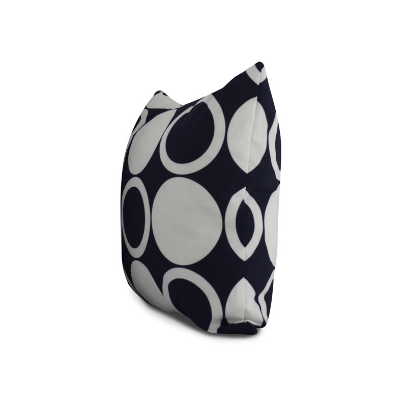 Housse de coussin d'extérieur carré cubique Flare Mod, Bleu marine, 20 po x 20 po