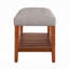 Banc de rangement rembourré en bois avec tablette à lattes Warwickshire-33419829-114882502