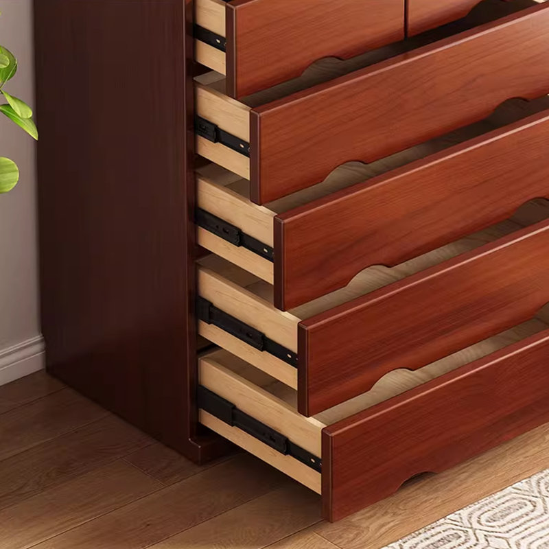 Armoire d'appoint en châtaignier massif et en bois manufacturé, Châtaigne