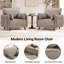 Fauteuil d'appoint rembourré surdimensionné avec rangement dissimulé-1901100469