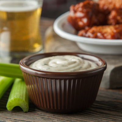 Melamine Fluted Bowl Sauce Ramekin, 4 oz