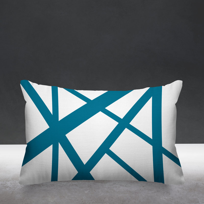 Coussin intérieur / extérieur Shelly, Turquoise